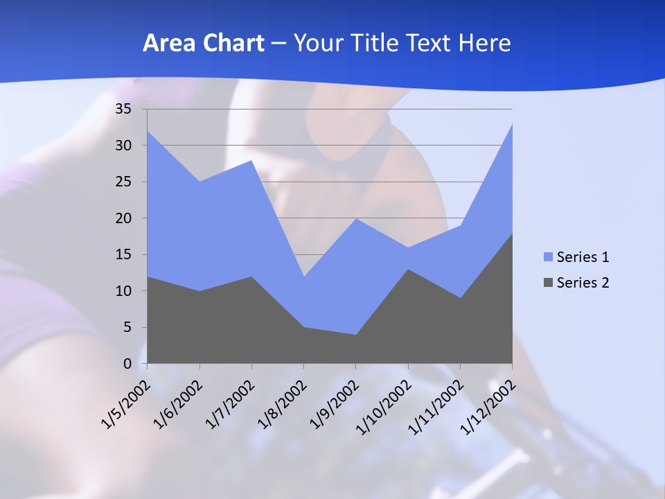 Woman On Bicycle PowerPoint Template