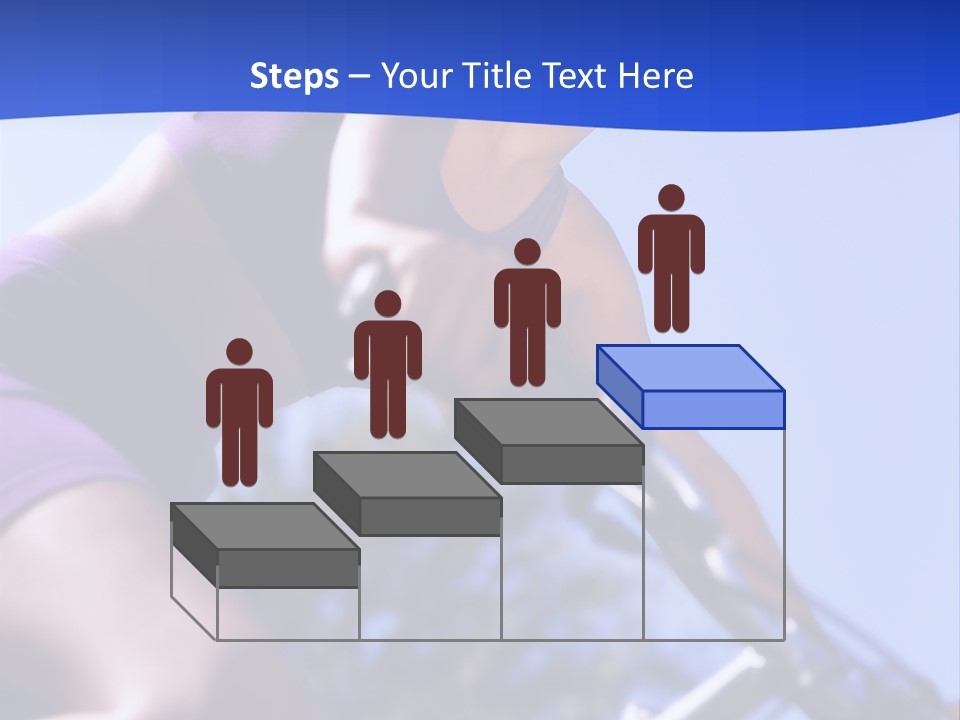 Woman On Bicycle PowerPoint Template