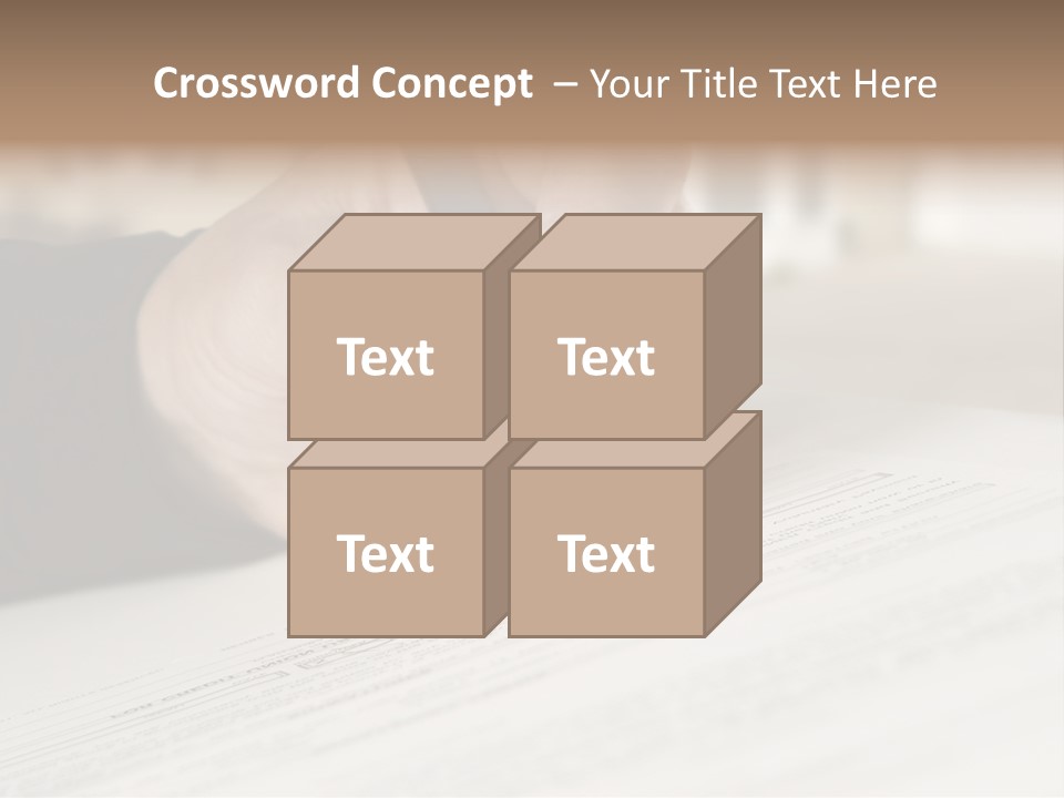 Man Signing Paperwork, New Home In Background PowerPoint Template