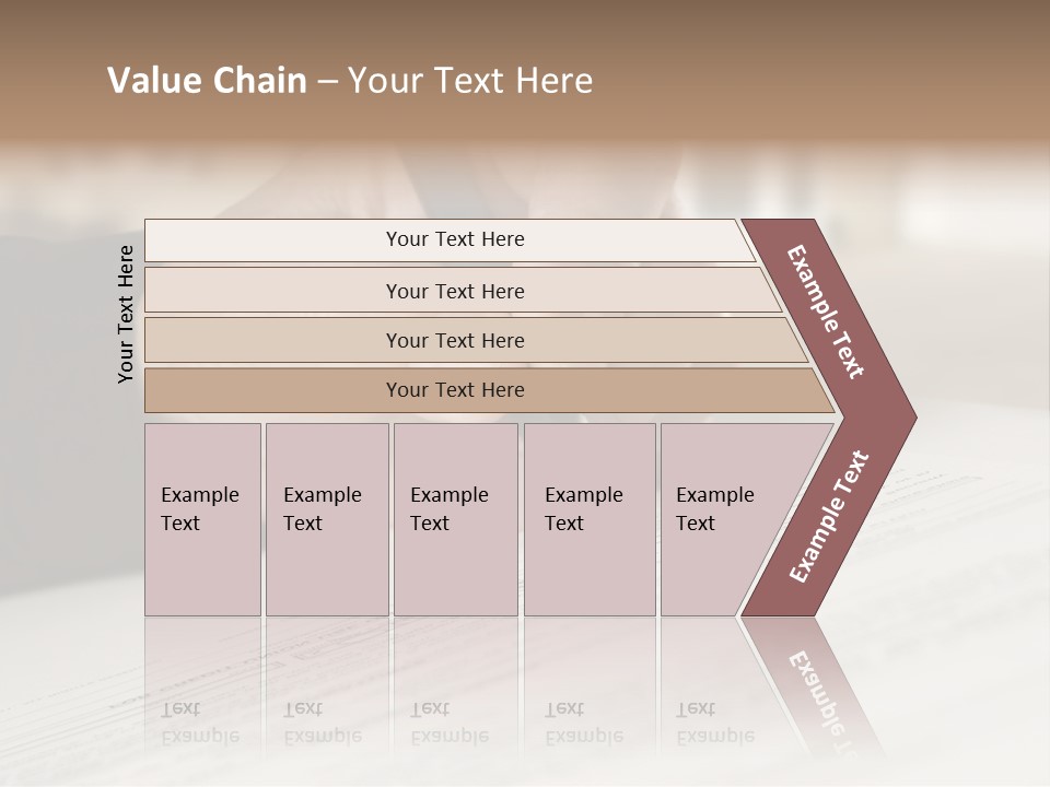 Man Signing Paperwork, New Home In Background PowerPoint Template