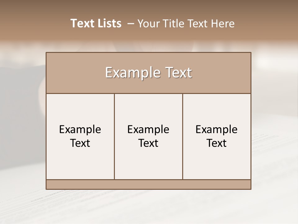 Man Signing Paperwork, New Home In Background PowerPoint Template