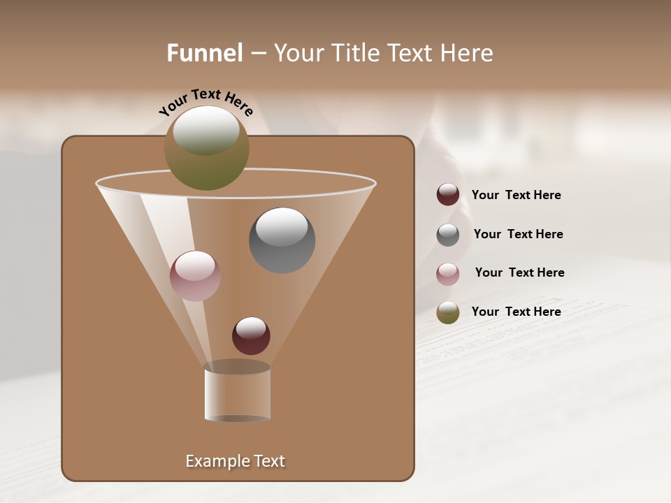 Man Signing Paperwork, New Home In Background PowerPoint Template