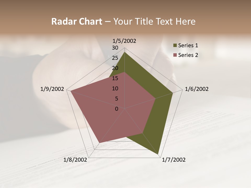 Man Signing Paperwork, New Home In Background PowerPoint Template