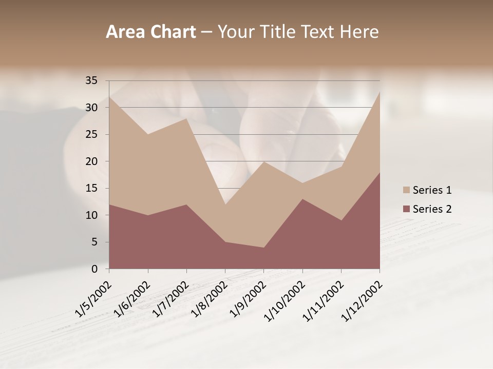 Man Signing Paperwork, New Home In Background PowerPoint Template