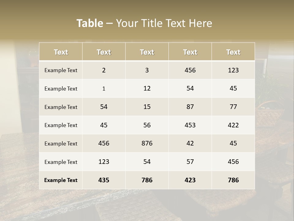Luxury Kitchen With A Modern Granite Island. PowerPoint Template