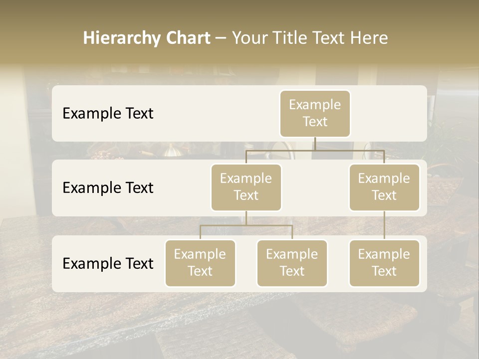Luxury Kitchen With A Modern Granite Island. PowerPoint Template