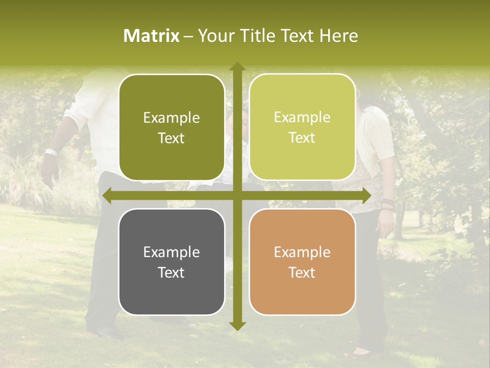 Hispanic Man, Woman And Child Having Fun In The Park. PowerPoint Template