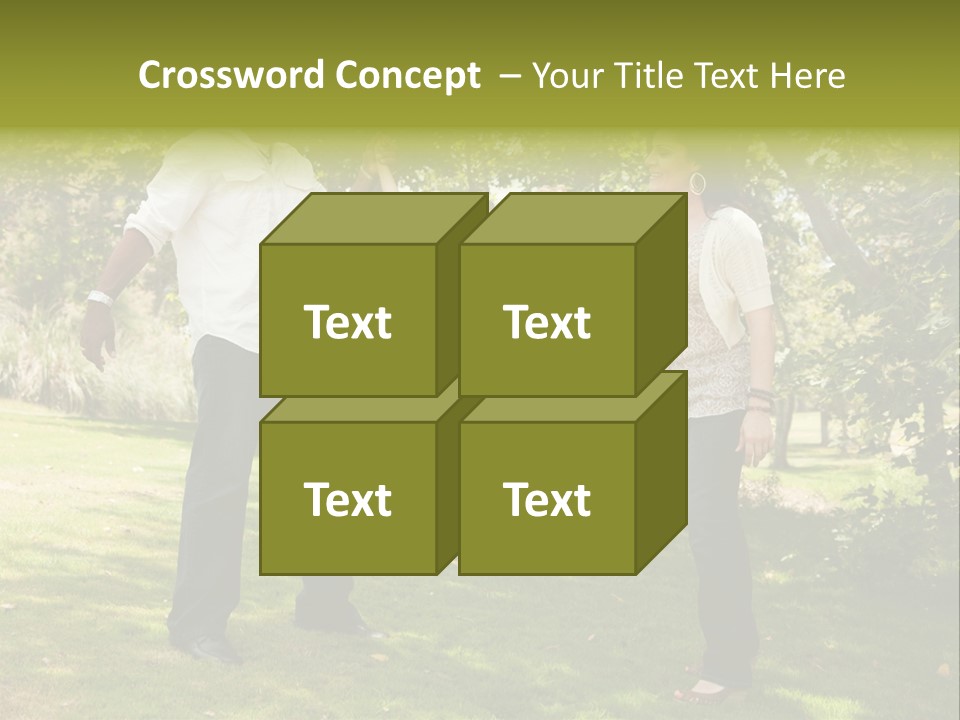 Hispanic Man, Woman And Child Having Fun In The Park. PowerPoint Template