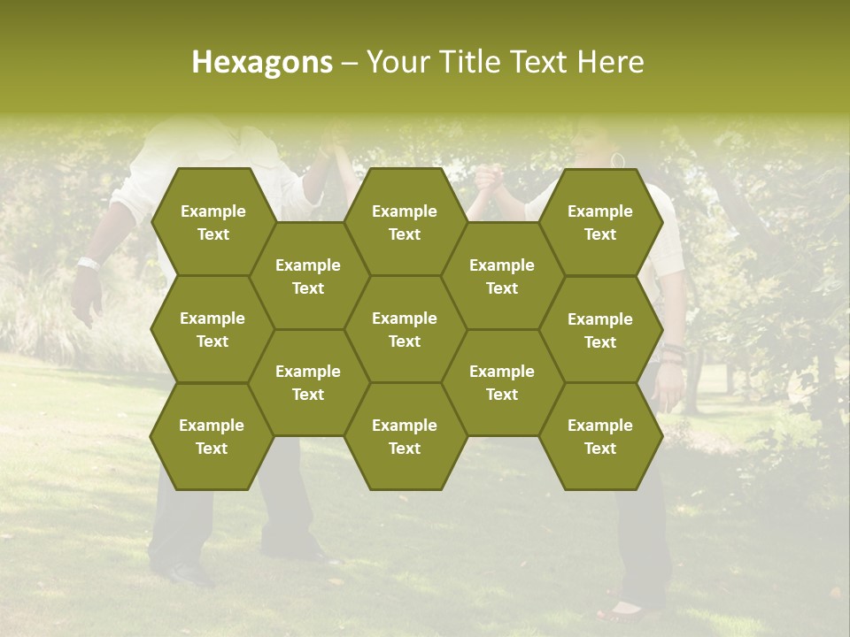 Hispanic Man, Woman And Child Having Fun In The Park. PowerPoint Template