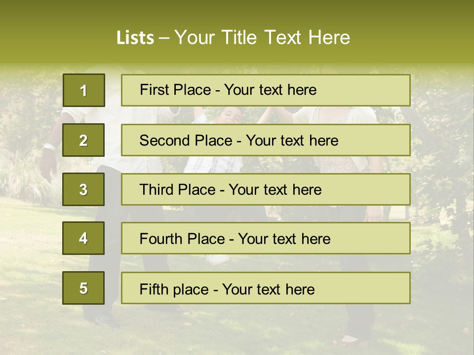 Hispanic Man, Woman And Child Having Fun In The Park. PowerPoint Template