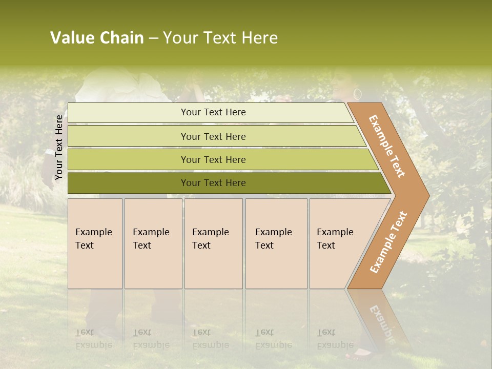 Hispanic Man, Woman And Child Having Fun In The Park. PowerPoint Template