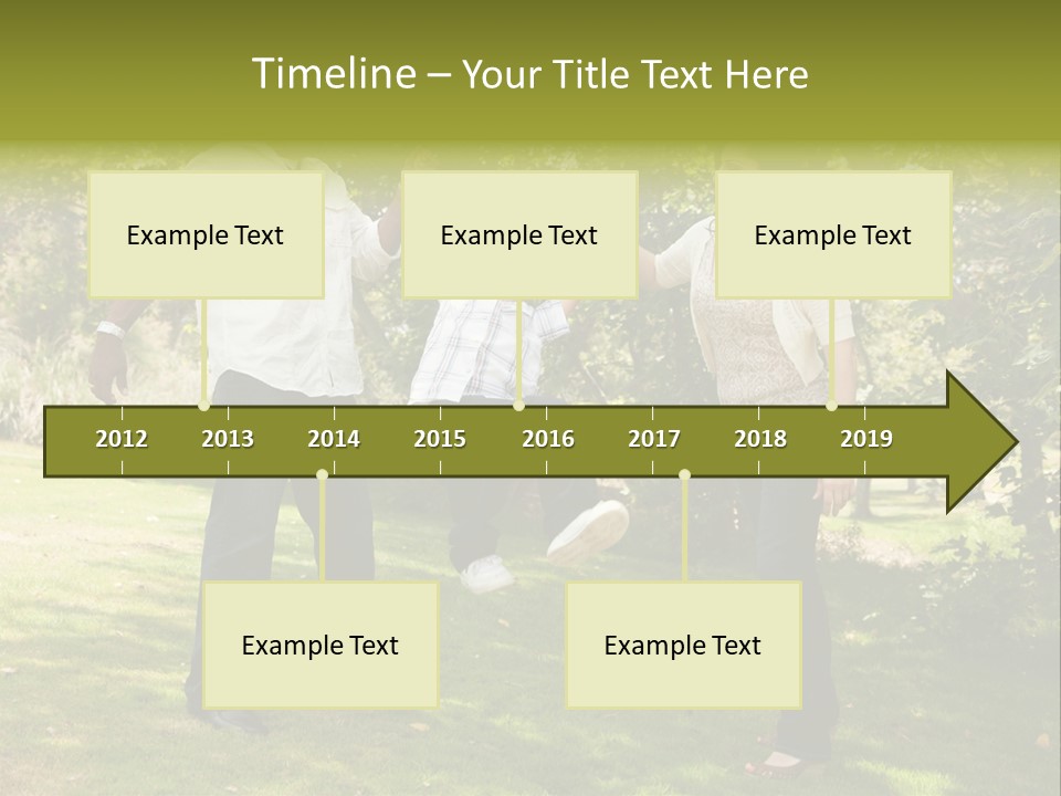 Hispanic Man, Woman And Child Having Fun In The Park. PowerPoint Template