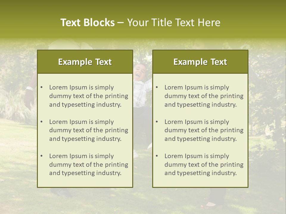 Hispanic Man, Woman And Child Having Fun In The Park. PowerPoint Template