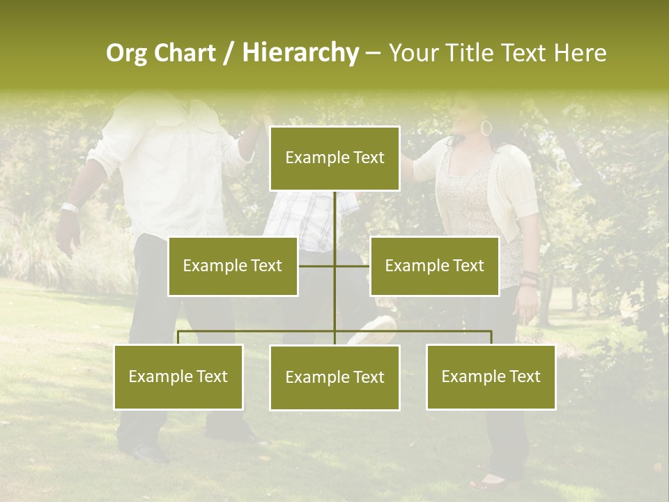Hispanic Man, Woman And Child Having Fun In The Park. PowerPoint Template
