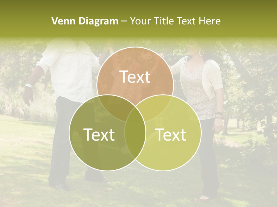 Hispanic Man, Woman And Child Having Fun In The Park. PowerPoint Template