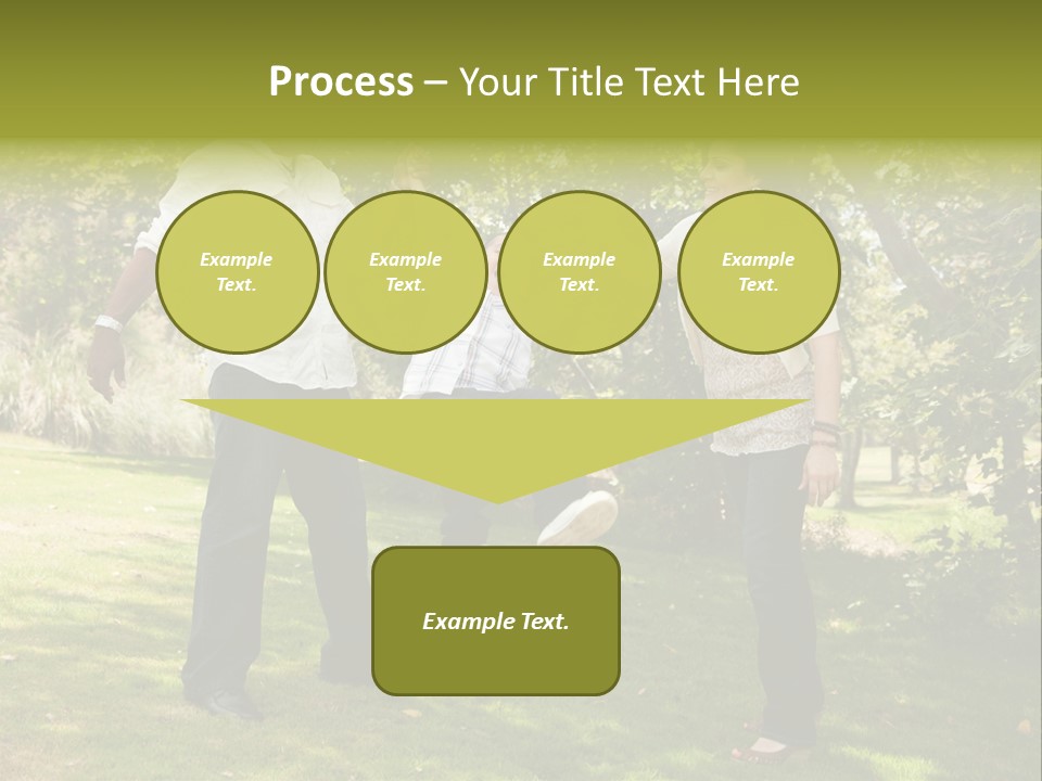 Hispanic Man, Woman And Child Having Fun In The Park. PowerPoint Template