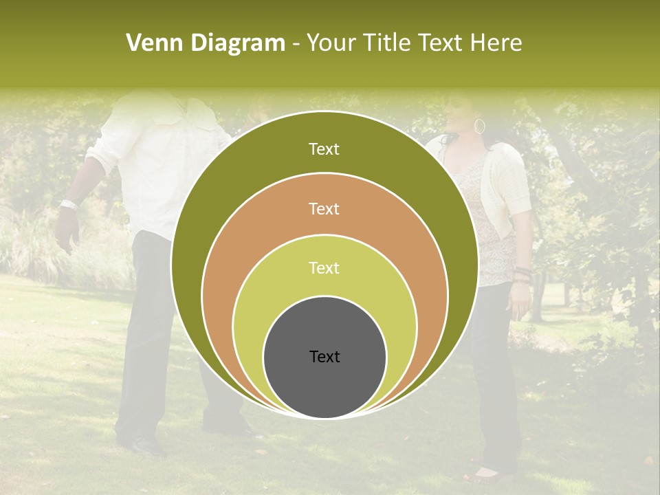 Hispanic Man, Woman And Child Having Fun In The Park. PowerPoint Template