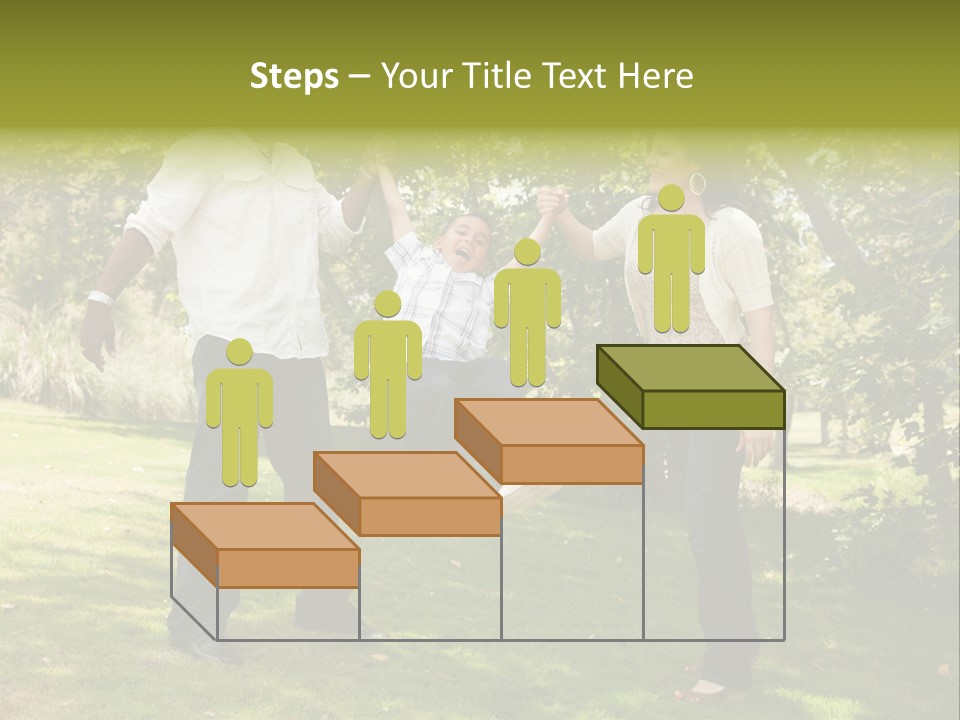 Hispanic Man, Woman And Child Having Fun In The Park. PowerPoint Template
