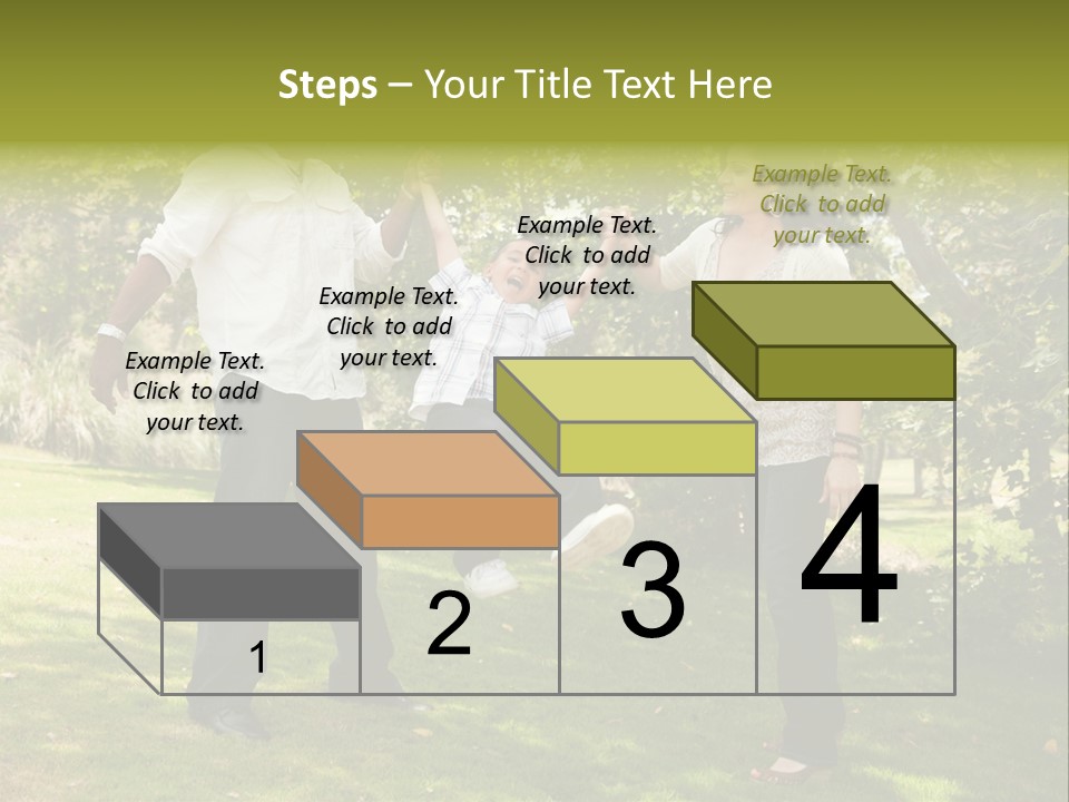 Hispanic Man, Woman And Child Having Fun In The Park. PowerPoint Template