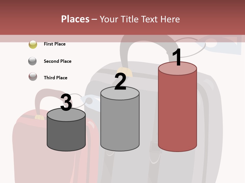 Vector Illustration With Suitcases For Travel PowerPoint Template