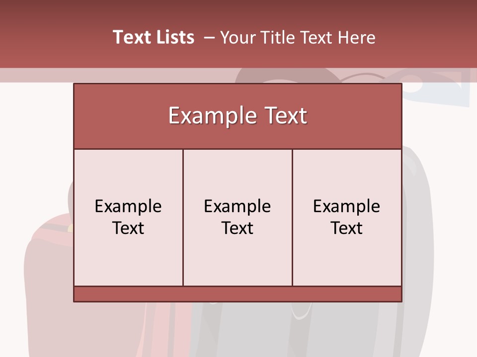 Vector Illustration With Suitcases For Travel PowerPoint Template