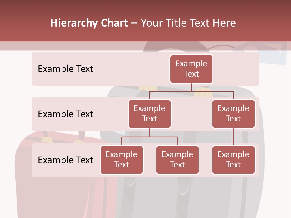 Vector Illustration With Suitcases For Travel PowerPoint Template