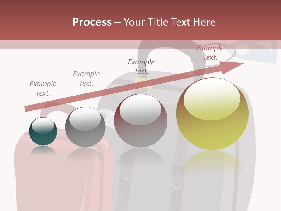 Vector Illustration With Suitcases For Travel PowerPoint Template