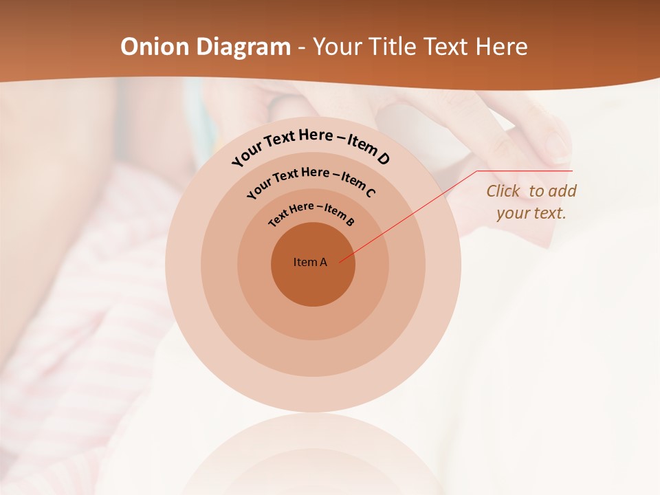 Hands Holding A Newborn Baby In Bed In Hospital PowerPoint Template