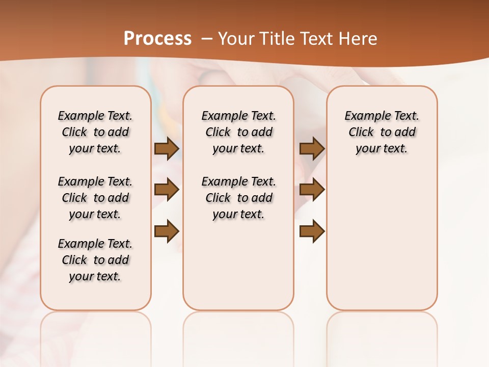 Hands Holding A Newborn Baby In Bed In Hospital PowerPoint Template
