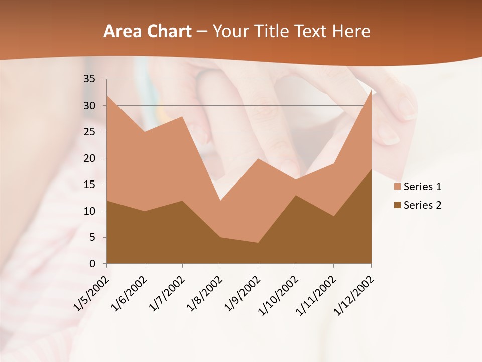 Hands Holding A Newborn Baby In Bed In Hospital PowerPoint Template
