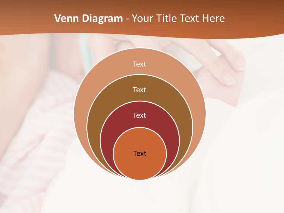 Hands Holding A Newborn Baby In Bed In Hospital PowerPoint Template
