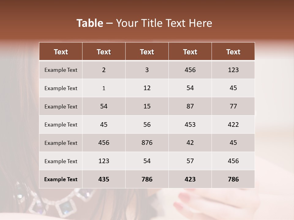 Portrait Of Happy Woman With White Phone PowerPoint Template