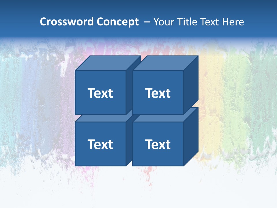 Colorful Pastel Sticks Texture PowerPoint Template