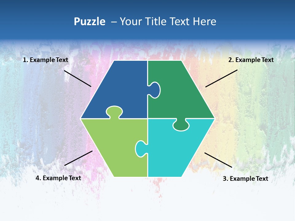 Colorful Pastel Sticks Texture PowerPoint Template