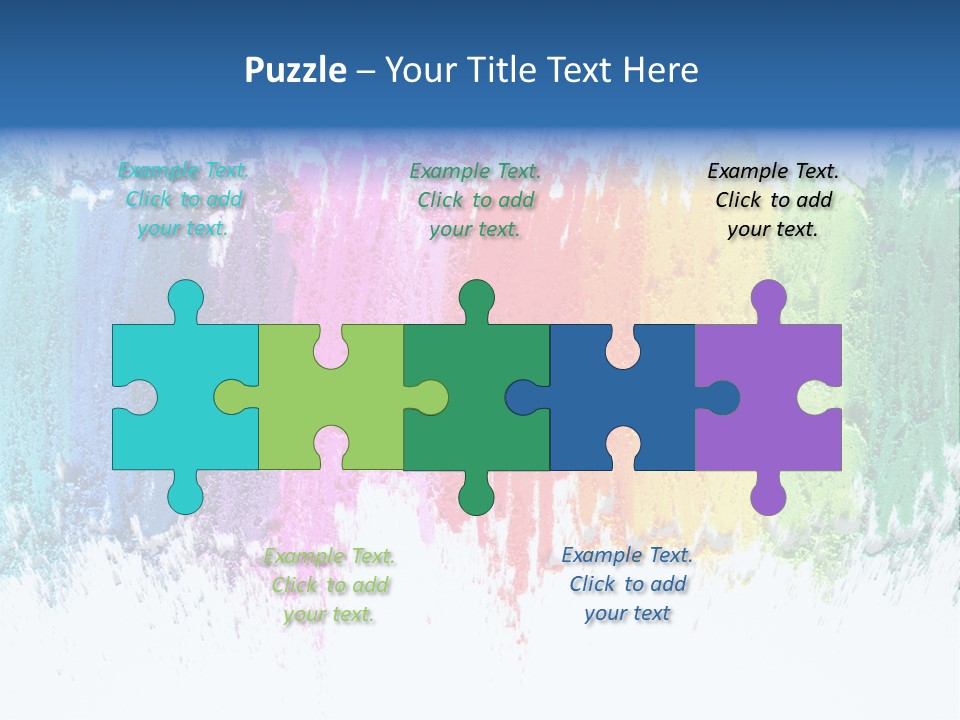 Colorful Pastel Sticks Texture PowerPoint Template