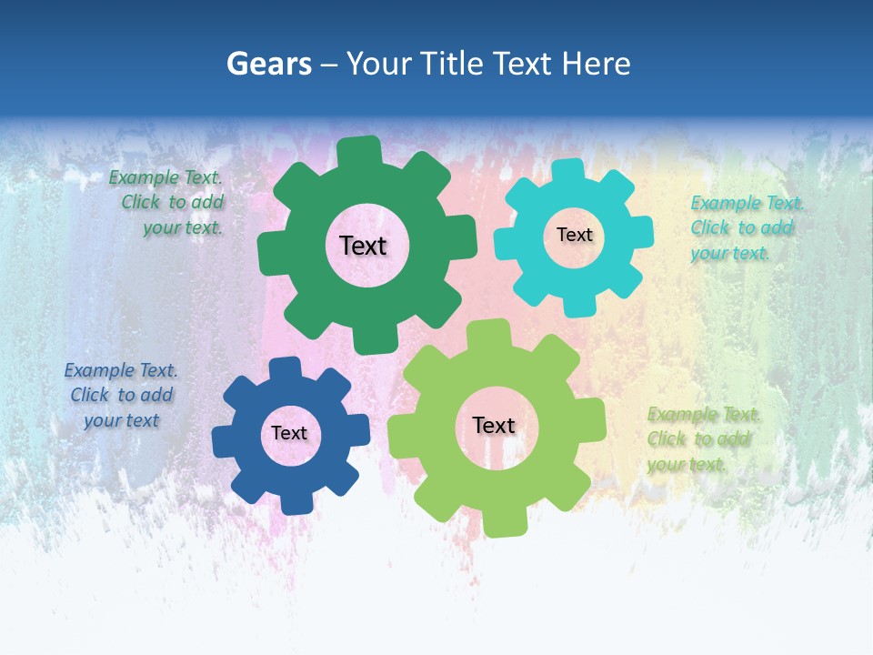 Colorful Pastel Sticks Texture PowerPoint Template