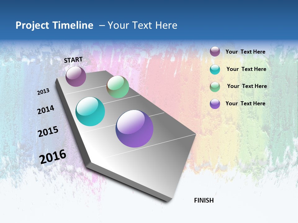 Colorful Pastel Sticks Texture PowerPoint Template