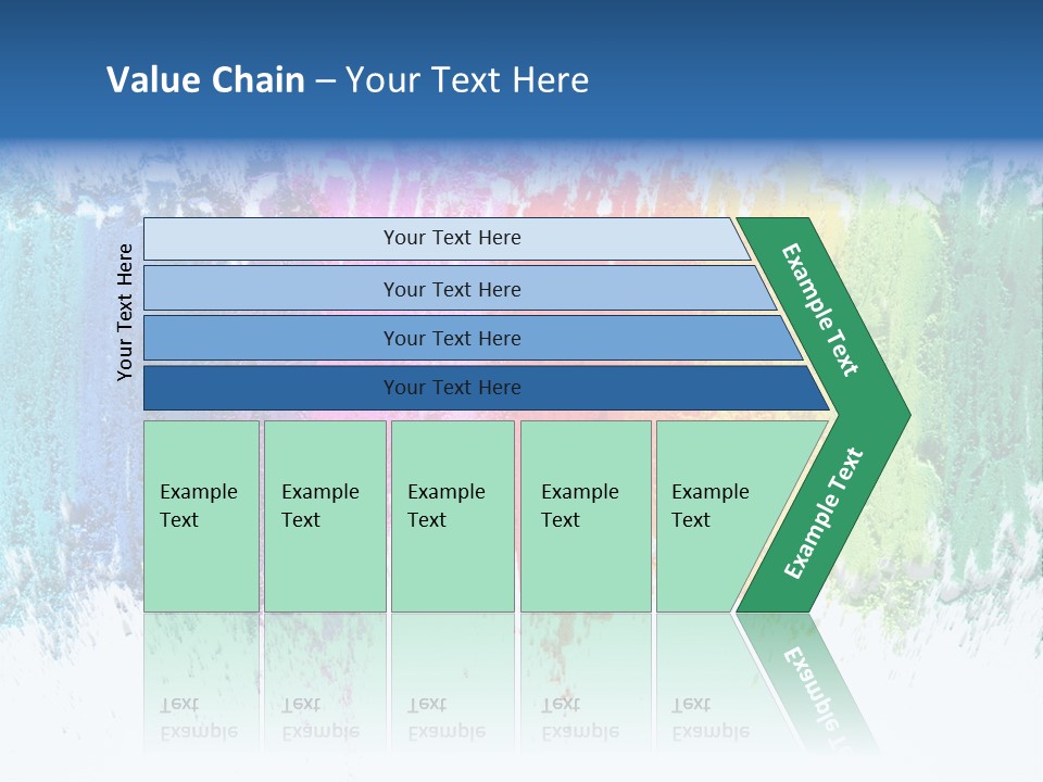 Colorful Pastel Sticks Texture PowerPoint Template