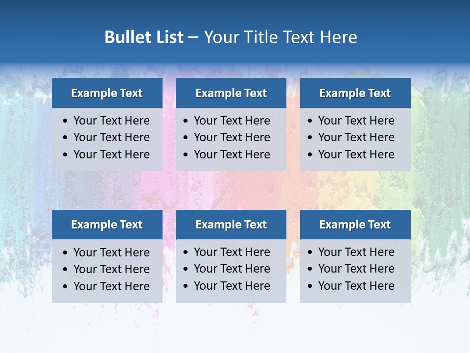Colorful Pastel Sticks Texture PowerPoint Template