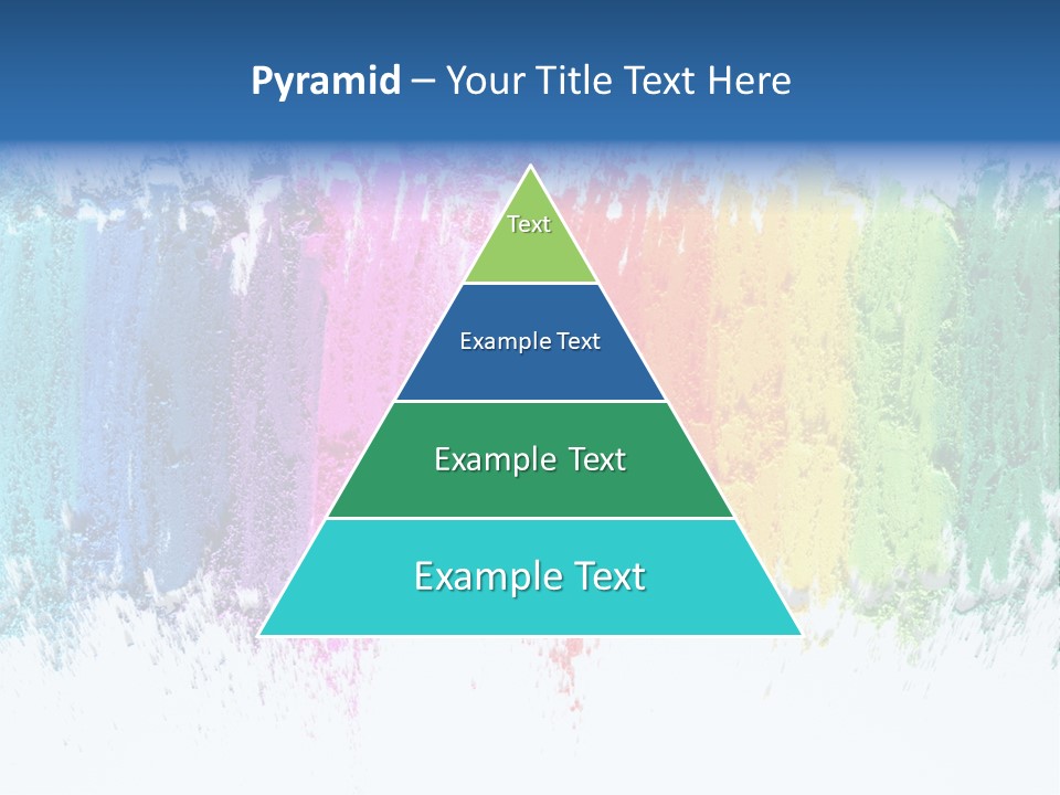 Colorful Pastel Sticks Texture PowerPoint Template