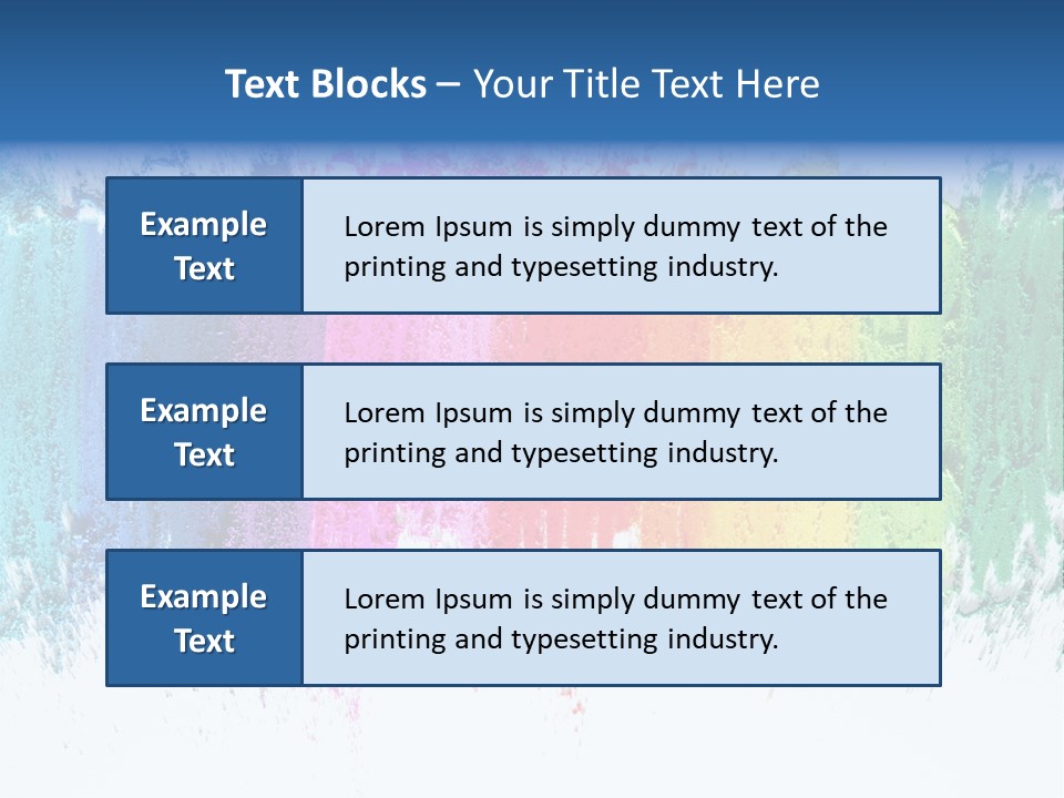 Colorful Pastel Sticks Texture PowerPoint Template