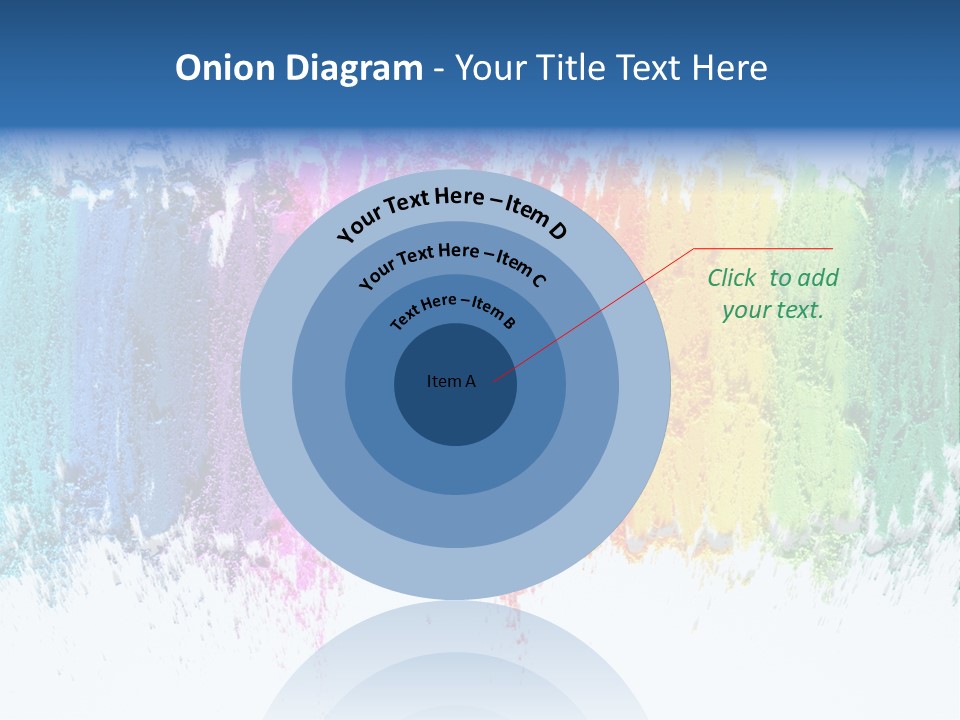 Colorful Pastel Sticks Texture PowerPoint Template
