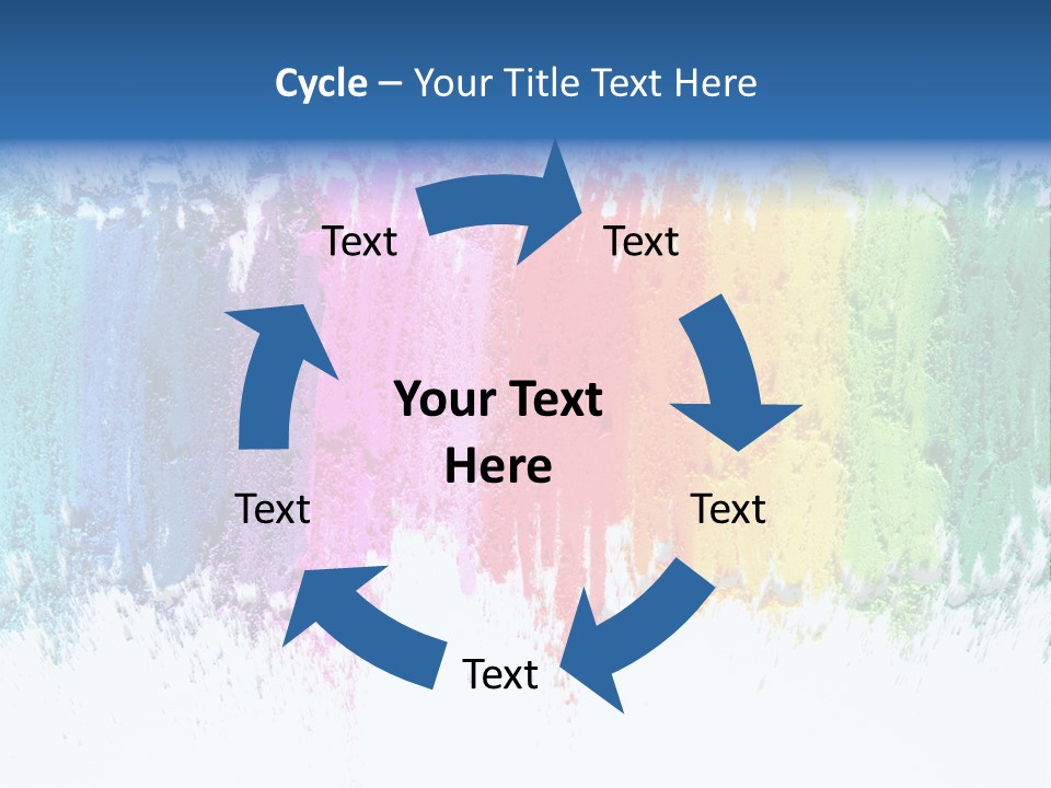 Colorful Pastel Sticks Texture PowerPoint Template