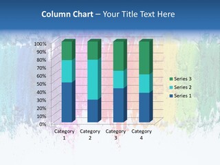 Colorful Pastel Sticks Texture PowerPoint Template