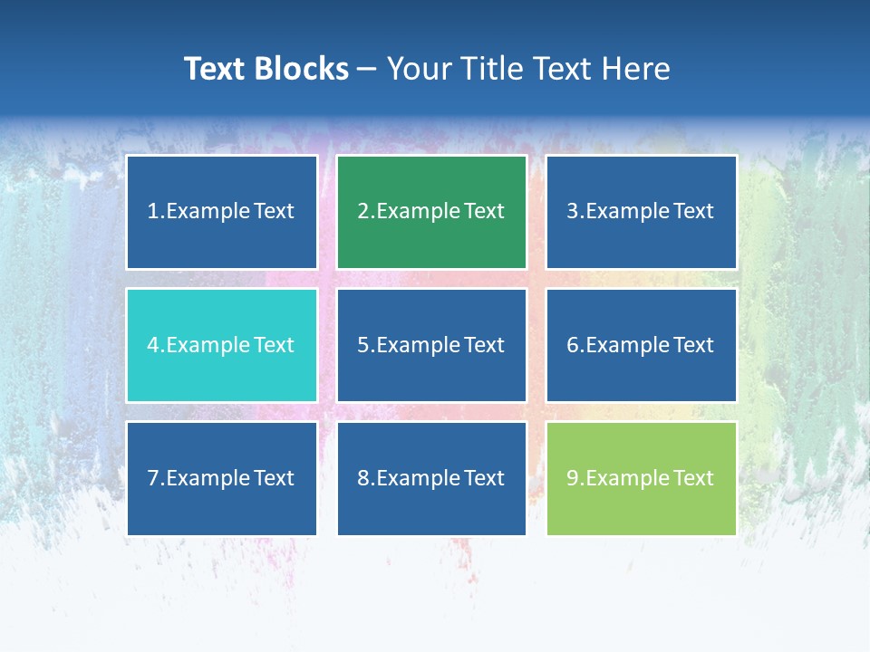 Colorful Pastel Sticks Texture PowerPoint Template