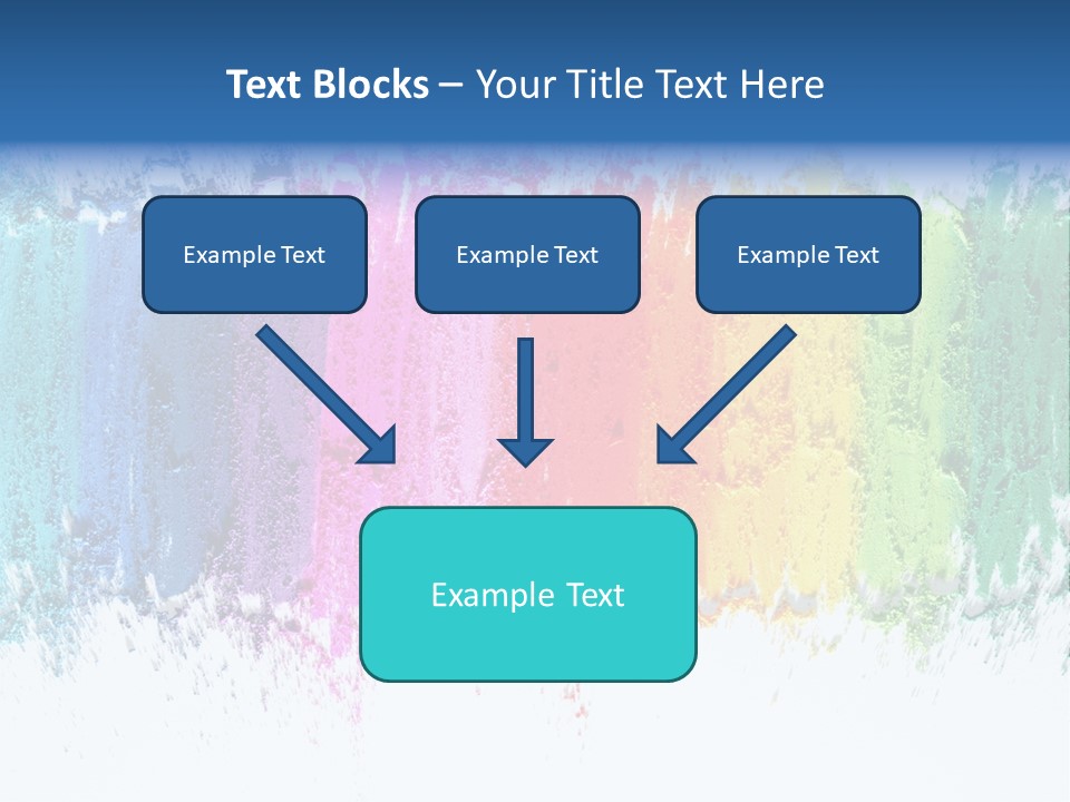 Colorful Pastel Sticks Texture PowerPoint Template