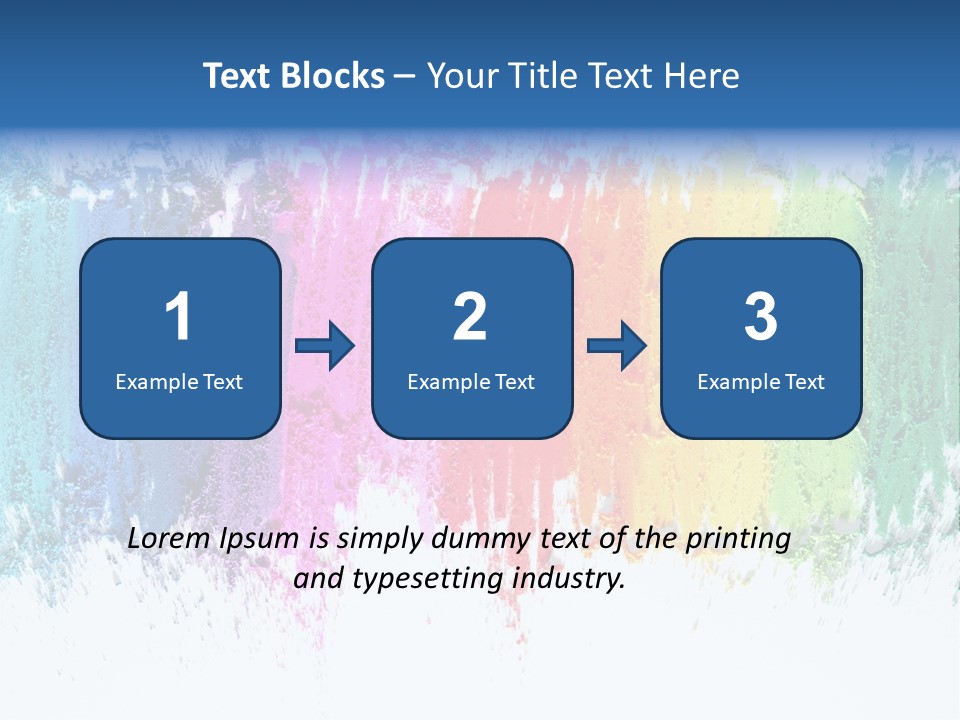Colorful Pastel Sticks Texture PowerPoint Template