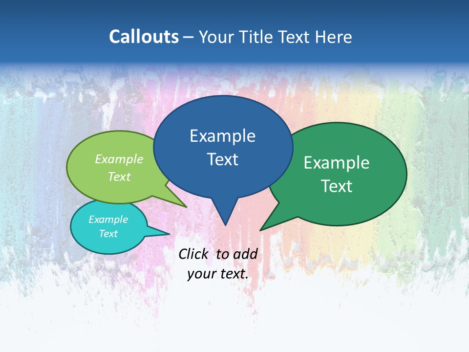Colorful Pastel Sticks Texture PowerPoint Template