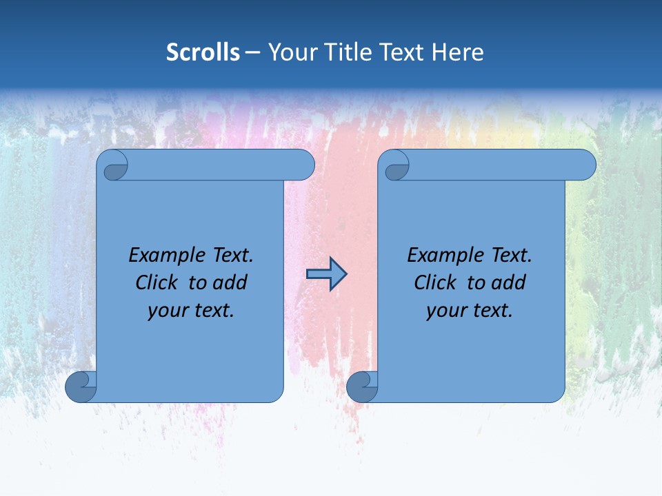 Colorful Pastel Sticks Texture PowerPoint Template