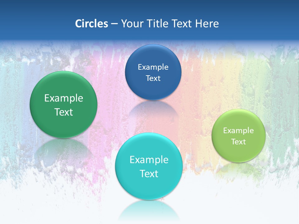 Colorful Pastel Sticks Texture PowerPoint Template